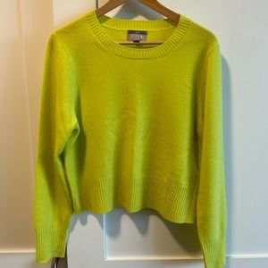 J.Crew cropped 100% cashmere crewneck sweater